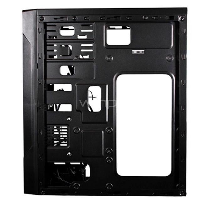 Gabinete Gamer Clio M2 (Micro-ATX, 2 Ventiladores ARGB, Negro)