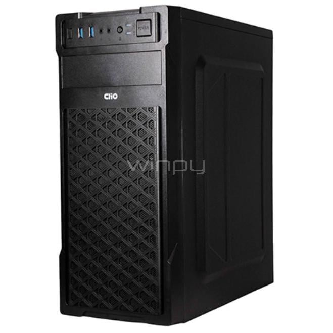 Gabinete Gamer Clio M2 (Micro-ATX, 2 Ventiladores ARGB, Negro)