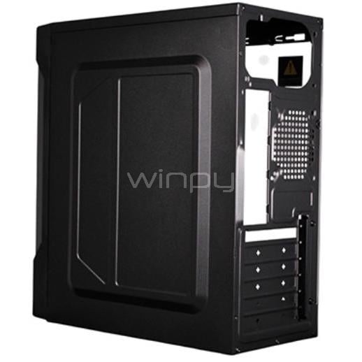 Gabinete Gamer Clio M2 (Micro-ATX, 2 Ventiladores ARGB, Negro)
