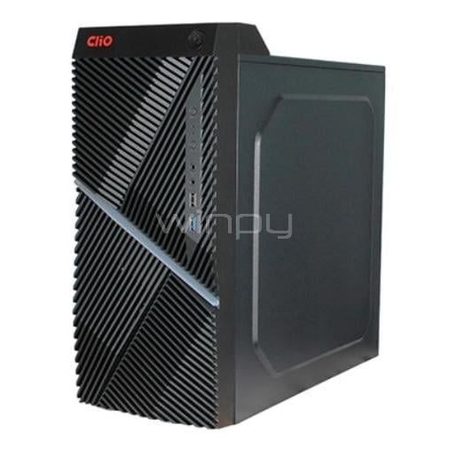 Gabinete Gamer Clio M3 (Micro-ATX, 1 Ventilador ARGB, Vidrio Templado, Negro)