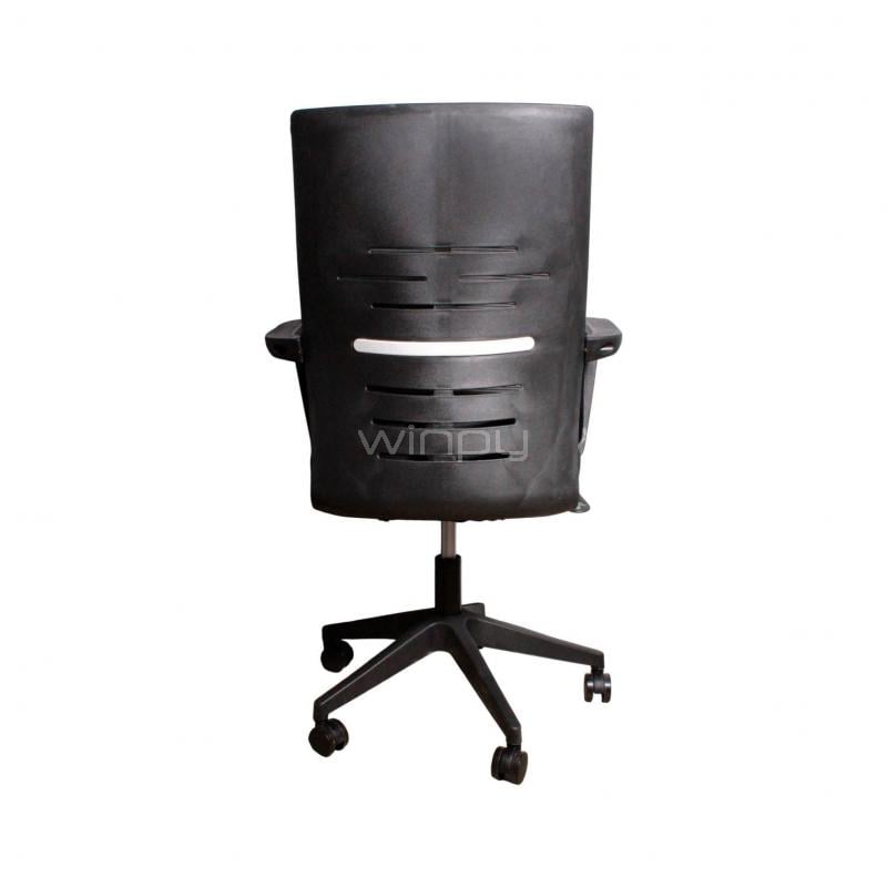 Silla de Oficina Clio New Bull Mesh con Reposabrazos (hasta 120kg, Negro)