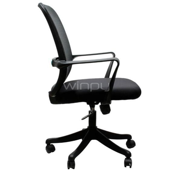 Silla de Oficina Clio Bear con Reposabrazos (hasta 120kg, Negro)