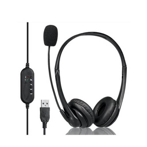 Auricular Clio USB con Micrófono (USB, 20.000Hz, Negro)