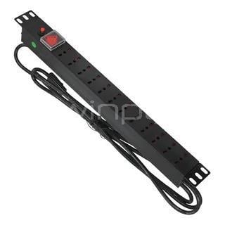 PDU Exelink de 10A (1U, 250V, 12 salidas Italiano)