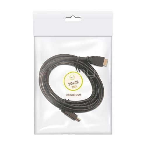 Cable HDMI Exelink de 2 metros (8k, Macho, Negro)