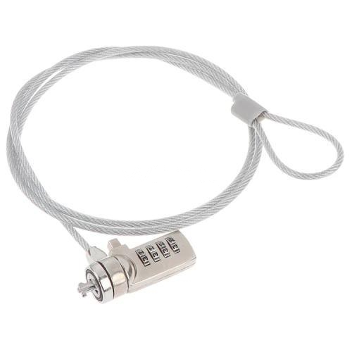 Candado de Seguridad Exelink con Clave (1.8 metros, Cable de Acero)