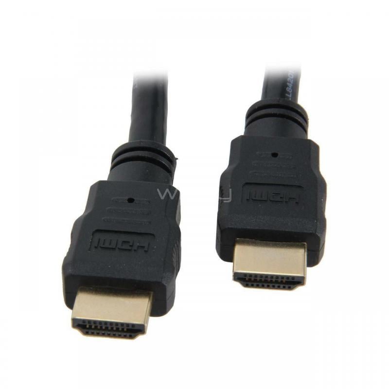 Cable HDMI Exelink Gold de 3 mts (Full HD 1080p, 3D, Negro)