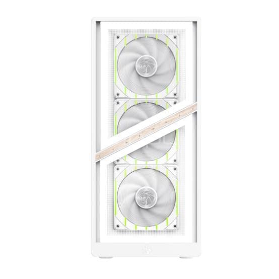 Gabinete Gamer GameMax Aeris 330 White (Micro ATX, Vidrio Templado, 4 Ventiladores ARGB)