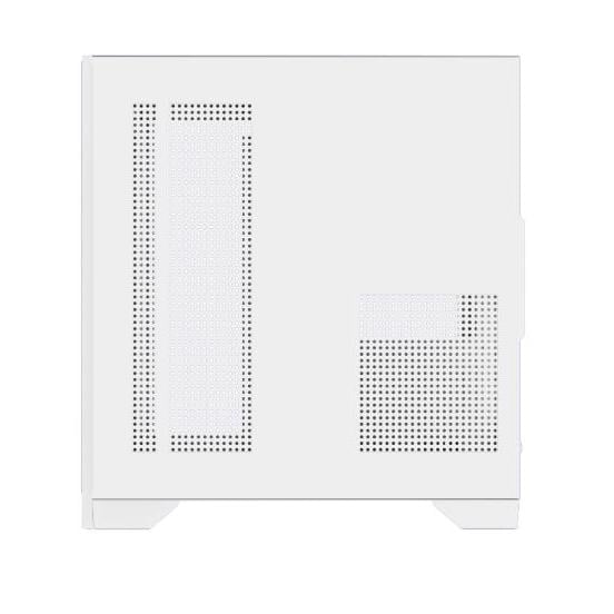 Gabinete Gamer GameMax Infinity Mini White (Micro ATX, Vidrio Templado x2, Diseño Modular)