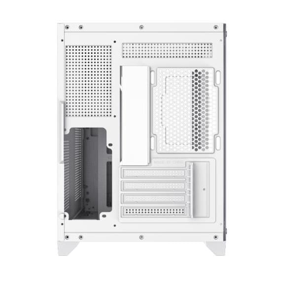 Gabinete Gamer GameMax Infinity Mini White (Micro ATX, Vidrio Templado x2, Diseño Modular)