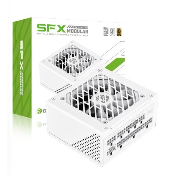 Fuente de Poder GameMax de 750 Watts (Certificada 80+ Gold, SFX Modular, Blanca)