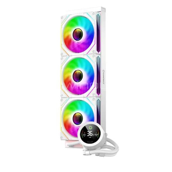 Refrigeración Líquida GameMax IceBurg 360 Digital (LGA1851/AM5, Pantalla, Blanca)