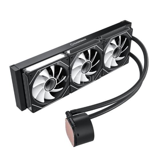 Refrigeración Líquida GameMax IceBurg 360 Digital (LGA1851/AM5, Pantalla, Negro)