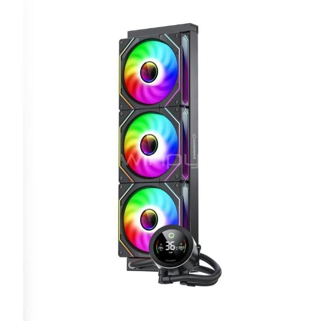 Refrigeración Líquida GameMax IceBurg 360 Digital (LGA1851/AM5, Pantalla, Negro)
