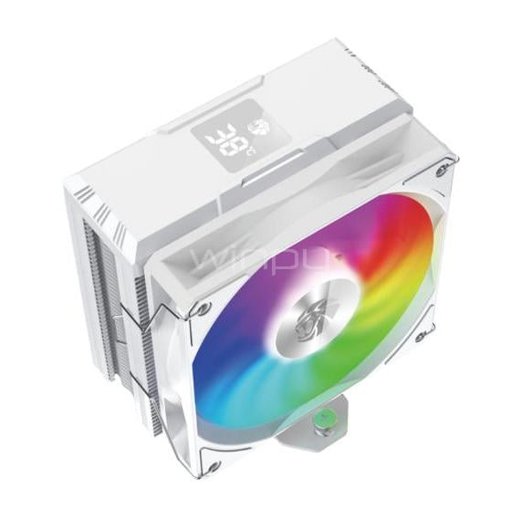 Disipador de Aire GameMax Sigma 520 Digital BK (LGA1700/AM5, Pantalla, Blanca)