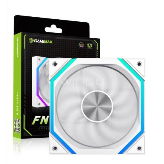 Ventilador GameMax FN12A-N2 White ARGB (120mm, PWM)
