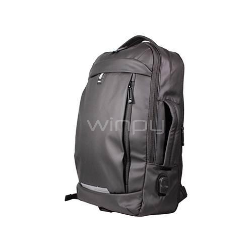 Mochila Antirrobo Clio JTUB 824 para Portátil (hasta 15.6“, Puerto USB, Negro)