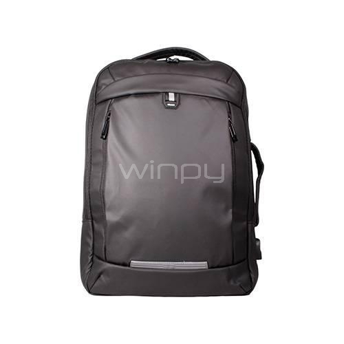Mochila Antirrobo Clio JTUB 824 para Portátil (hasta 15.6“, Puerto USB, Negro)
