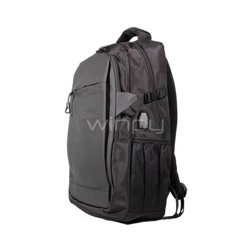Mochila Antirrobo Clio JTUB 874 para Portátil (hasta 15.6“, Puerto USB, Negro)