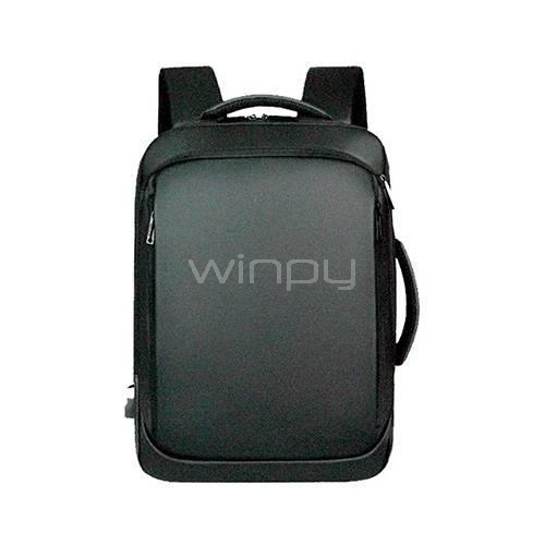 Mochila Antirrobo Clio JTUB 858 para Portátil (hasta 15.6“, Puerto USB, Negro)