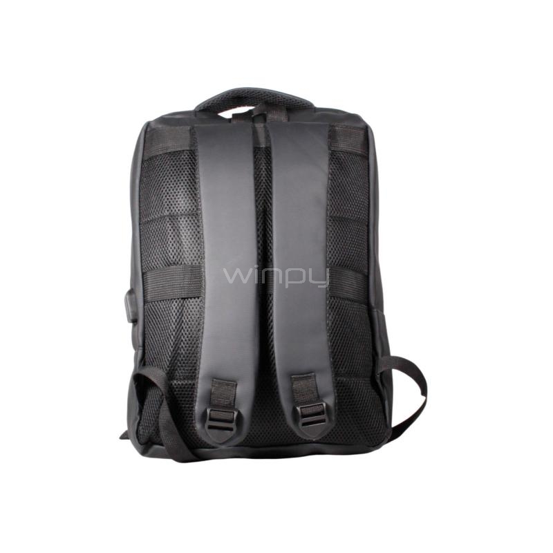 Mochila Antirrobo Clio JTUB 804 para Portátil (hasta 15.6“, Puerto USB, Negro)