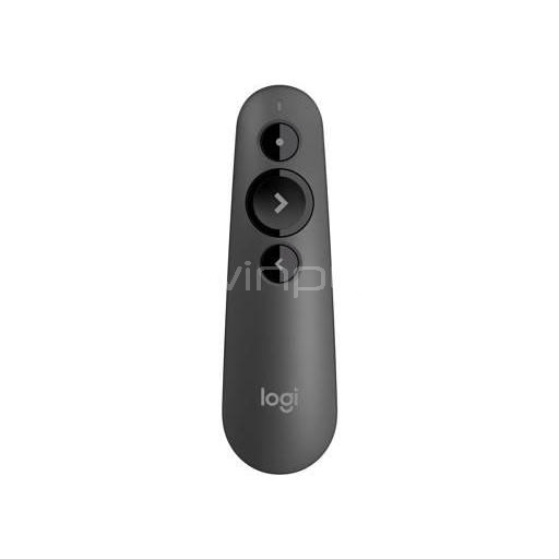 Presentador Inalámbrico Logitech (Láser Rojo, Dongle USB, Grafito)