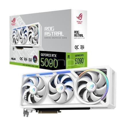 Tarjeta gráfica ASUS ROG Astral GeForce RTX 5090 OC White Edition de 32GB GDDR7