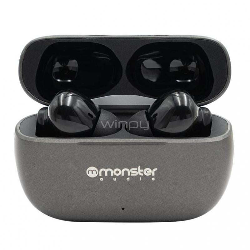Auriculares Inalámbricos Monster True TW18 (Bluetooth, ANC/ENC, Metal Grey)