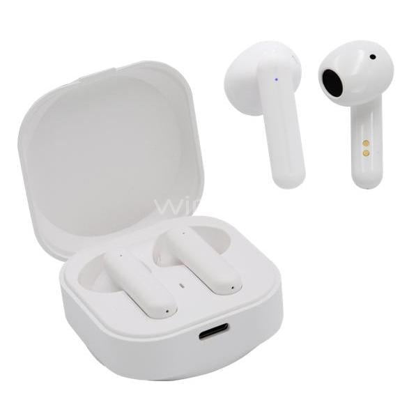 Auriculares Inalámbricos Philco True Wireless TW7 (Bluetooth, Blanco)