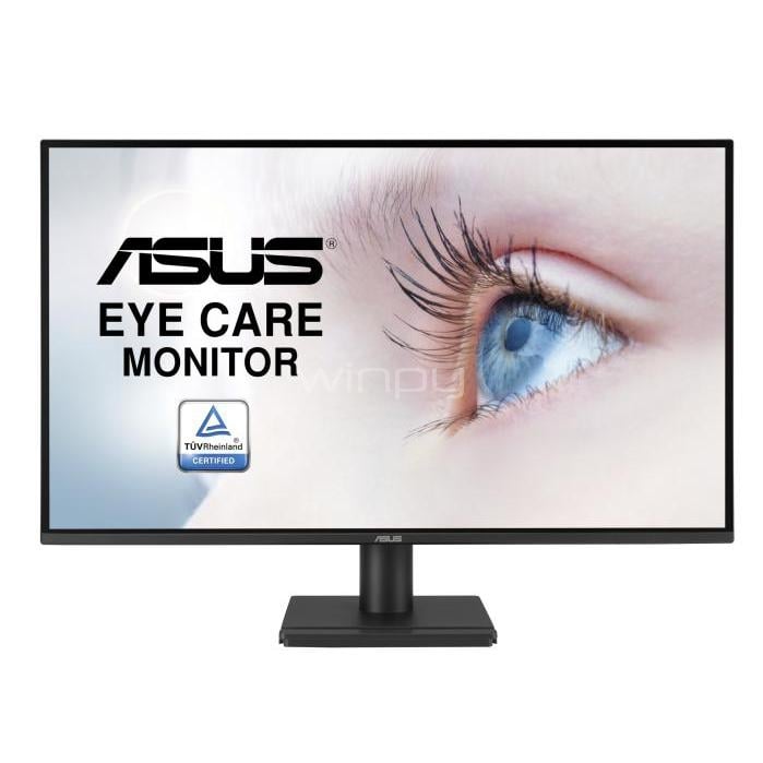 Monitor ASUS VA27AQ Eye Care de 27“ (IPS, QHD, 75Hz, 1ms, DP+HDMI+VGA, VESA)