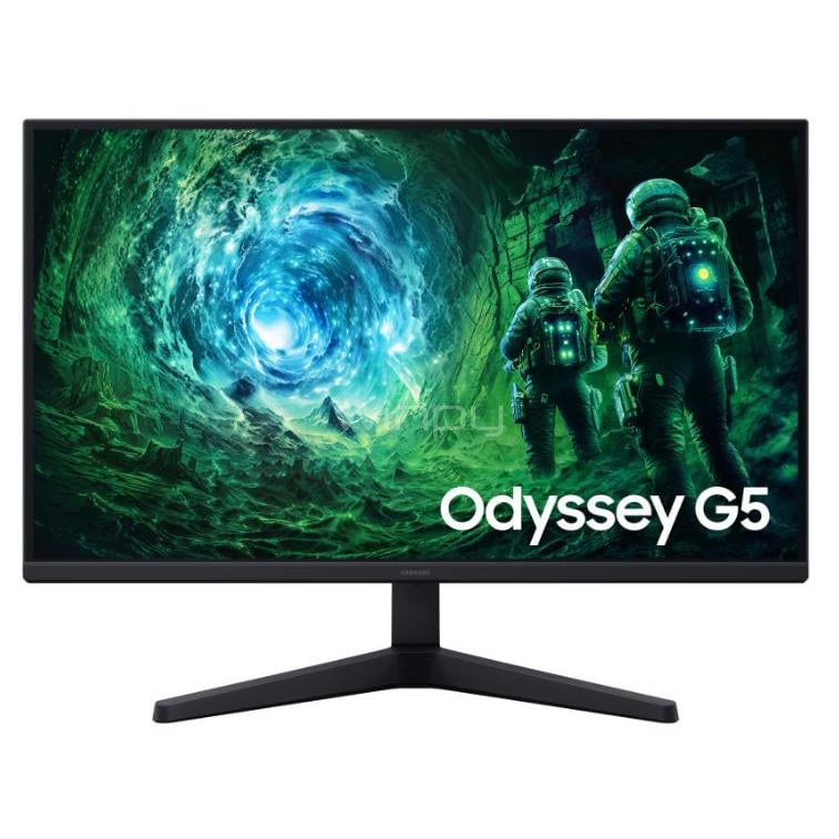 Monitor Gamer Samsung Odyssey G5 de 27” (IPS, QHD, 200Hz, 1ms, DP+HDMI, FreeSync Premium, VESA)
