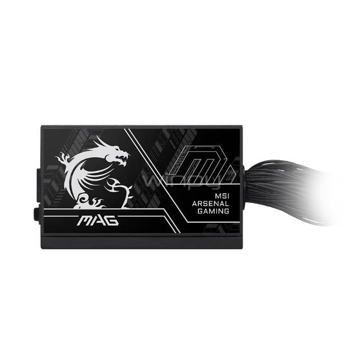 Fuente de Poder MSI MAG A650BN PCIE5 III de 650W (Certificada 80+ Bronce, ATX)