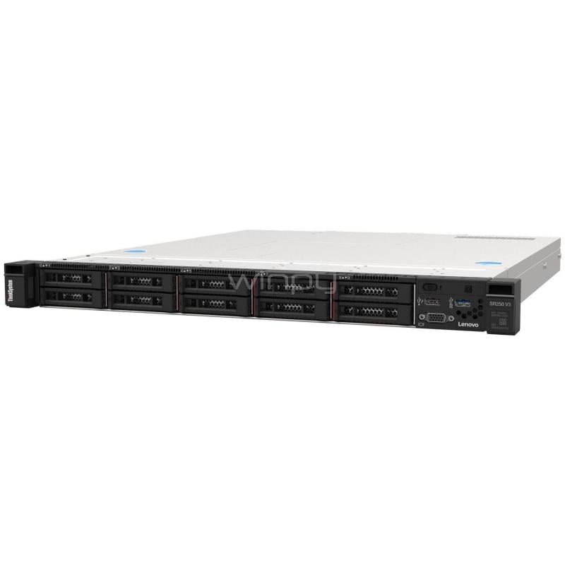 Servidor Lenovo ThinkSystem SR250 V3 (Intel Xeon 6353P, 32GB RAM, 8 Bahías 2.5“, Fuente 800W x2, 1U)