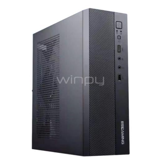 Gabinete EsGaming Slim J01 (Micro ATX/ITX, Fuente 650W, Negro)