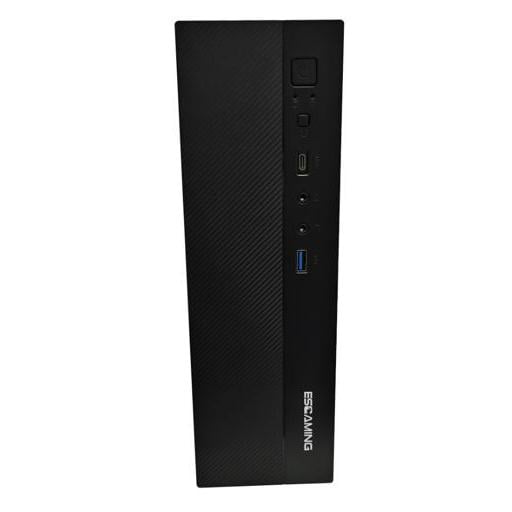 Gabinete EsGaming Slim J01 (Micro ATX/ITX, Fuente 650W, Negro)