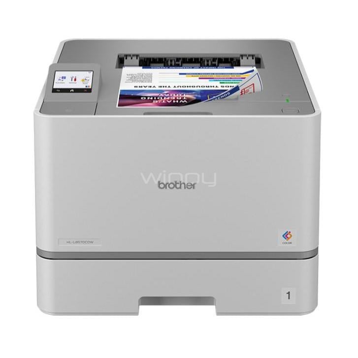 Impresora Brother HL-L8570CDW (L&aacute;ser Color, 31ppm, 2400dpi, Wi-Fi/USB/LAN)