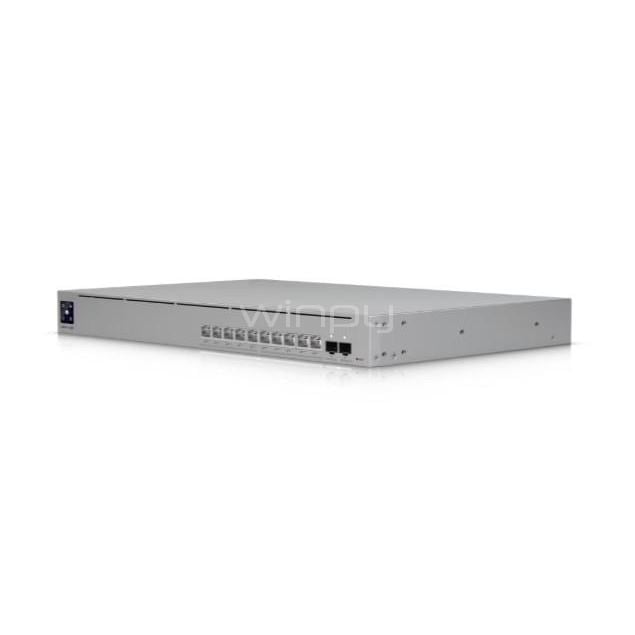 Switch Ubiquiti UniFi Pro XG 10 PoE de 10 Puertos (SFP+, L3, Etherlighting, 120 Gbps, PoE+++ 90W)