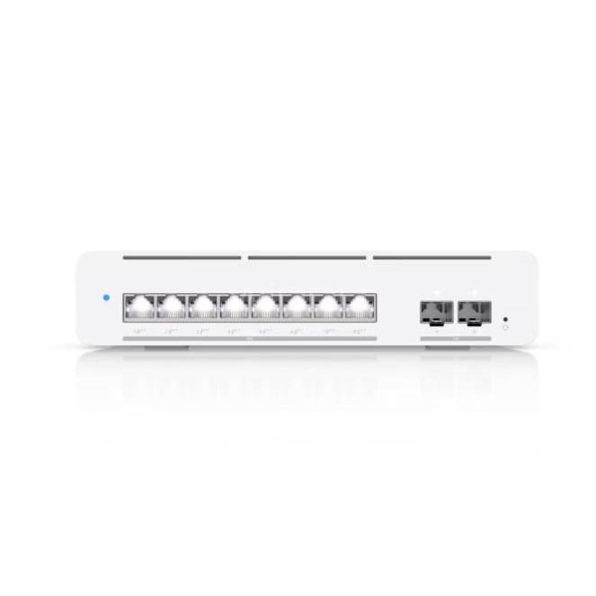 Switch Ubiquiti UniFi Pro XG 8 PoE de 8 Puertos (SFP+, L3, Etherlighting, 200 Gbps, PoE++, 155W)