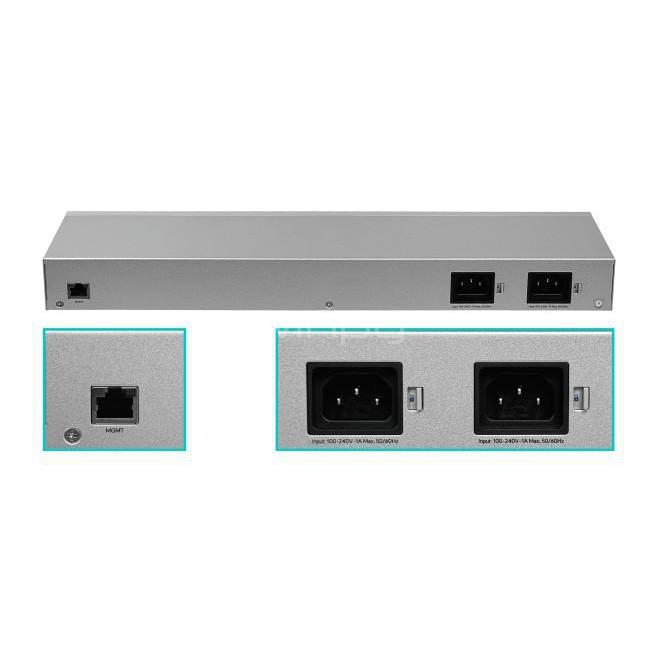 Switch Ubiquiti UniFi USW-WAN de 4 Puertos (Gestionado, 10G SFP+, PSU, Rack 1U)