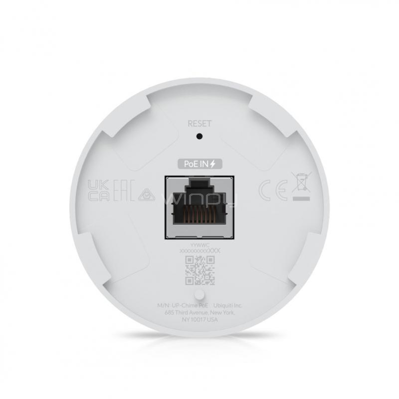 Altavoz de Timbre Ubiquiti UniFi PoE Smart Chime (PoE, Altavoz, Zumbador, Protect/Access)