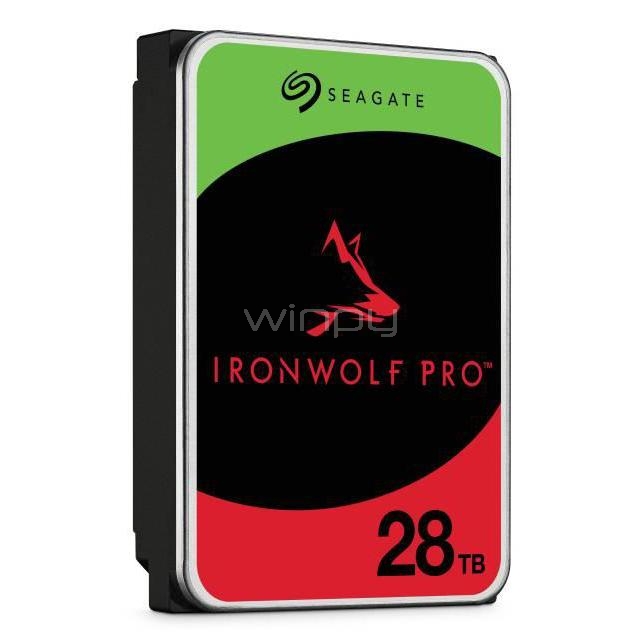 Disco Duro Seagate IronWolf Pro de 28TB (3.5“, SATA, 7.200rpm, Caché 512MB)