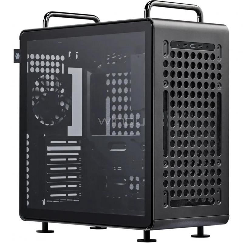 Gabinete Cooler Master QUBE 540 Stardust Iron (E-ATX, Vidrio Templado, USB-C, Negro)