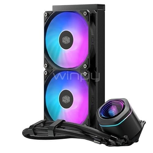 Refrigeración Liquida Cooler Master MasterLiquid 240L Core ARGB Spectrum (LGA1851/AM5, Negro)