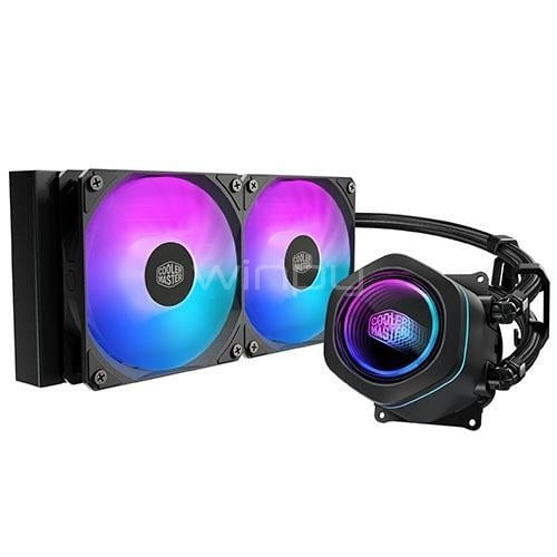 Refrigeración Liquida Cooler Master MasterLiquid 240L Core ARGB Spectrum (LGA1851/AM5, Negro)
