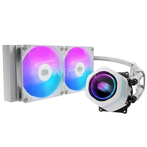 Refrigeración Liquida Cooler Master MasterLiquid 240L Core ARGB Spectrum (LGA1851/AM5, Blanco)