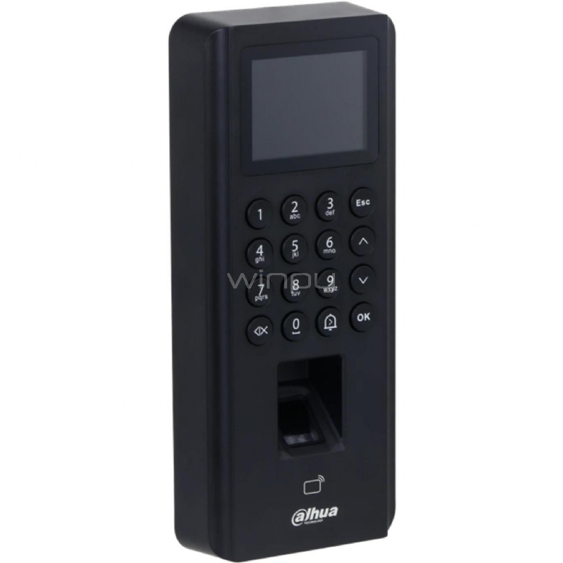 Terminal de Control de Acceso Dahua de 2.4“ (RS-485, LCD, Huella Digital, Tarjeta IC, Ethernet/RJ-45)