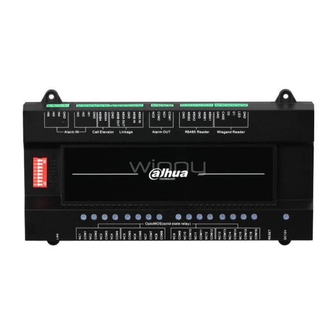 Terminal de Control de Acceso Dahua (TCP/IP, RS-485, 16 Relevadores, Wiegand)