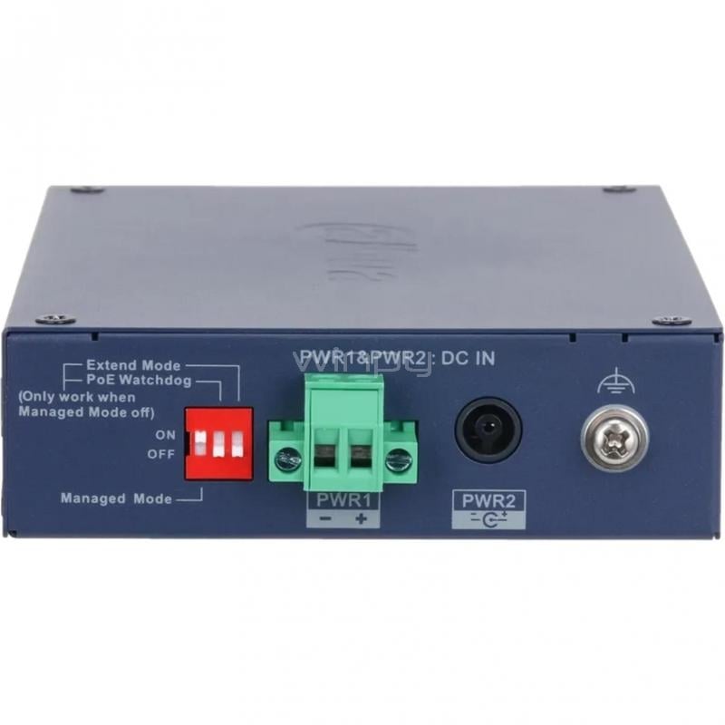 Switch Dahua DH-CHS4206-4ET-90 de 6 Puertos (Gestionado en la Nube, 4 Puertos PoE, SFP, 90W)