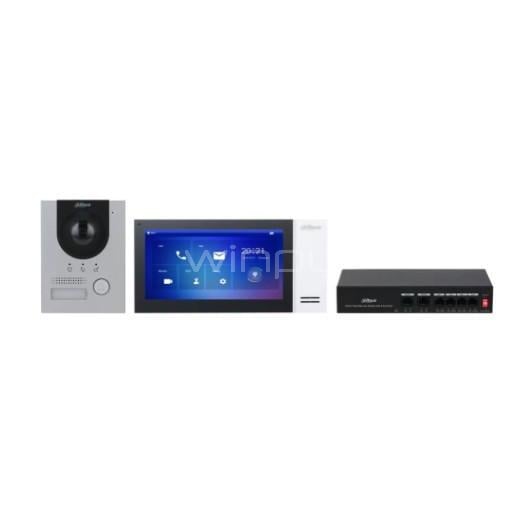 Kit Videoportero IP Dahua de 7” (PoE, Full HD 2MP, IP65/IK07)