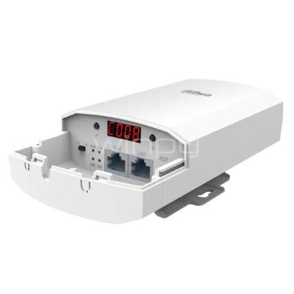 Puente Inalámbrico Dahua DH-WB2-60N-I (2.4GHz, Hasta 1km, 300Mbps, IP65)